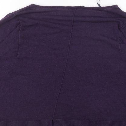 Womens UK Size 10 Marks and Spencer Purple Pullover Jumper