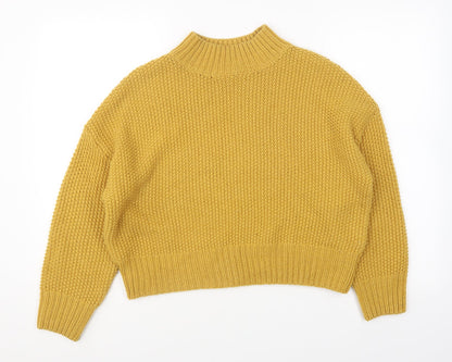 Womens UK Size S New Look Yellow Pullover Jumper
