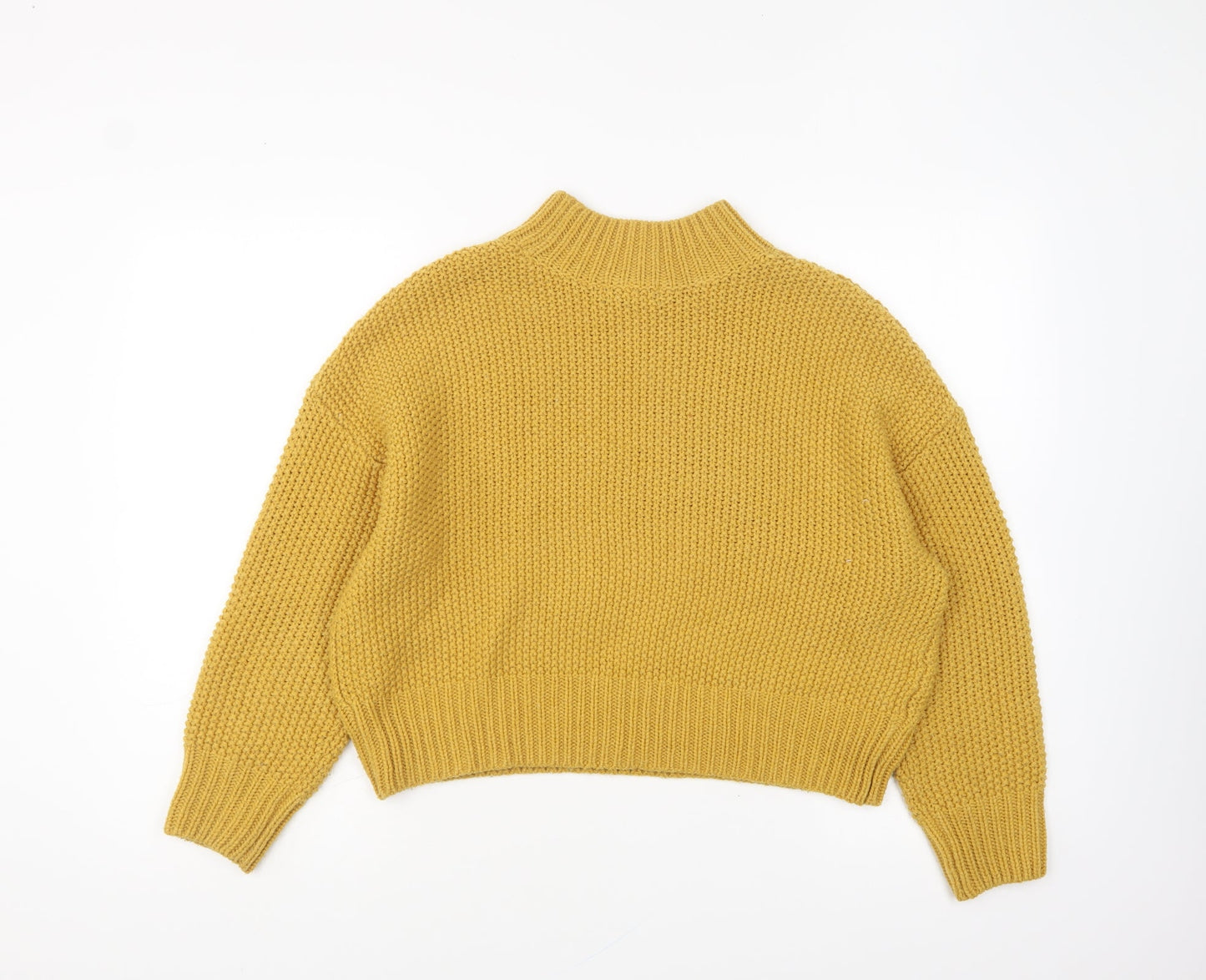 Womens UK Size S New Look Yellow Pullover Jumper