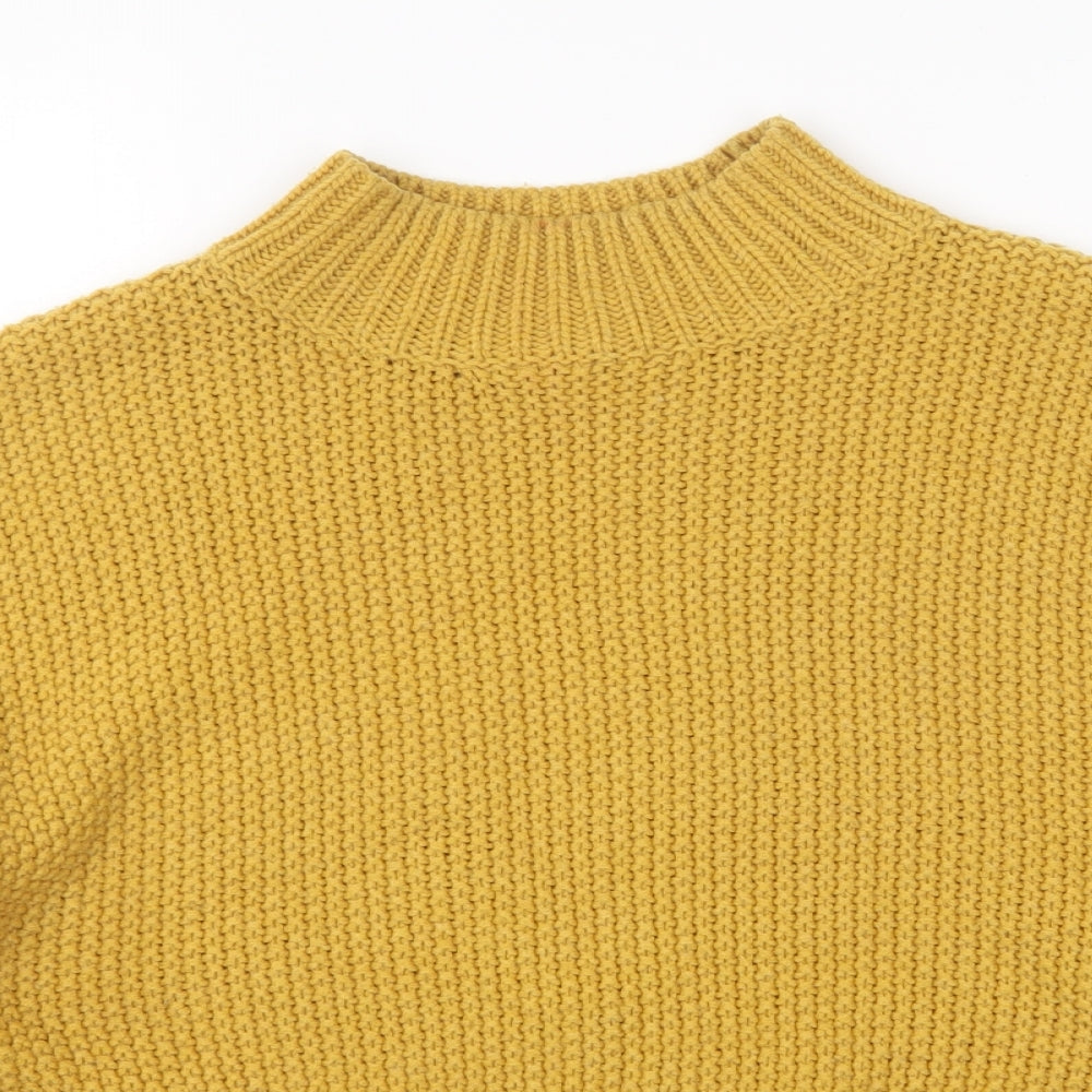 Womens UK Size S New Look Yellow Pullover Jumper