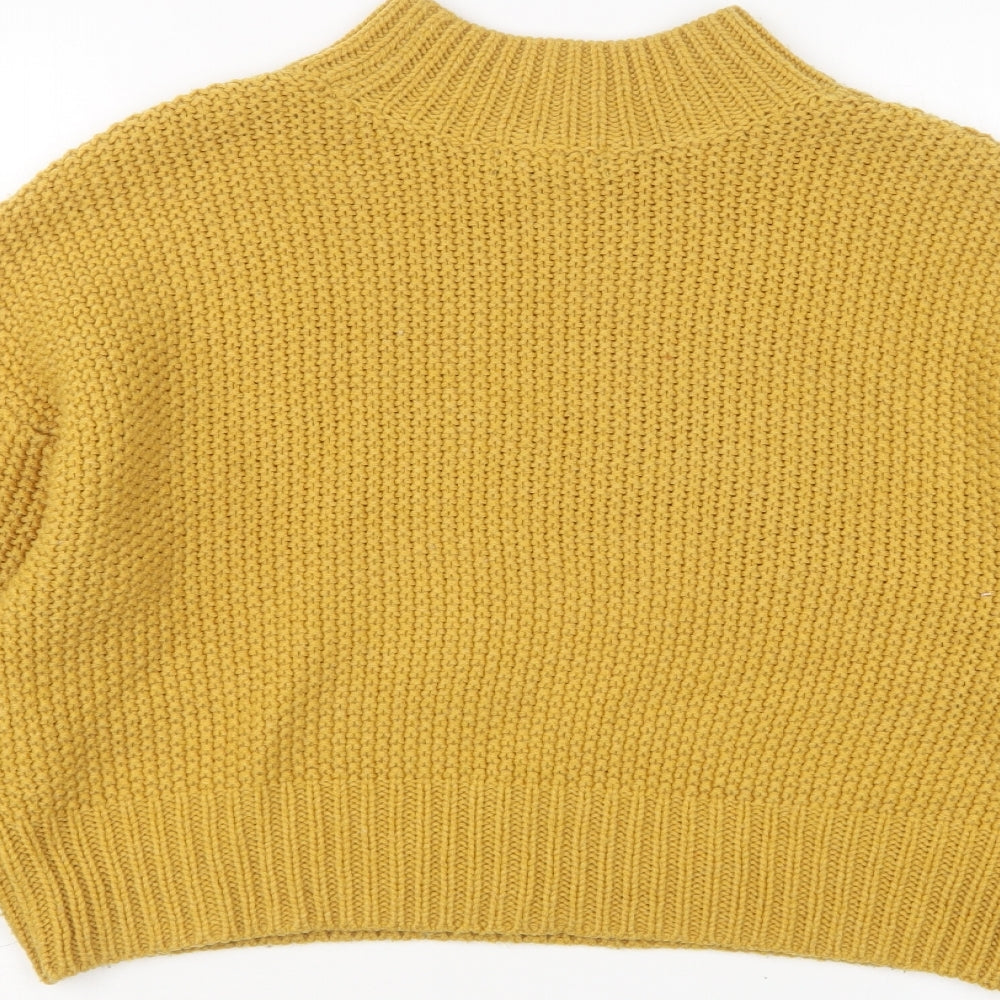 Womens UK Size S New Look Yellow Pullover Jumper