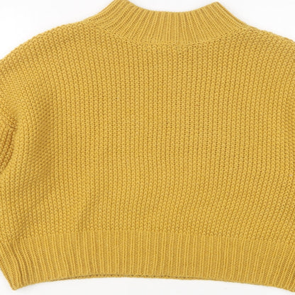 Womens UK Size S New Look Yellow Pullover Jumper