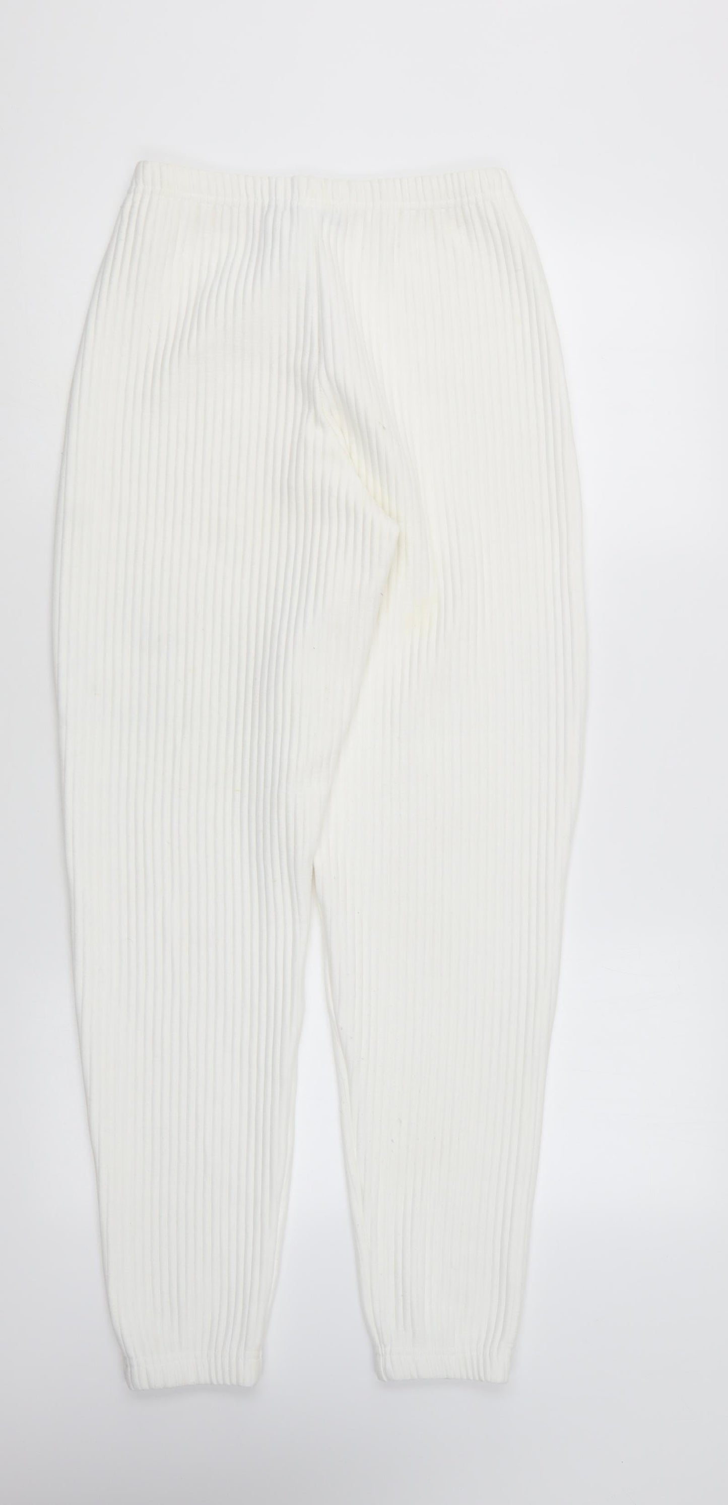 Womens UK Size 6 PRETTYLITTLETHING Regular Fit  White Trousers