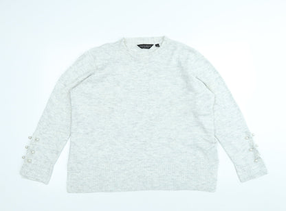 Womens UK Size 16 Dorothy Perkins Grey Pullover Jumper
