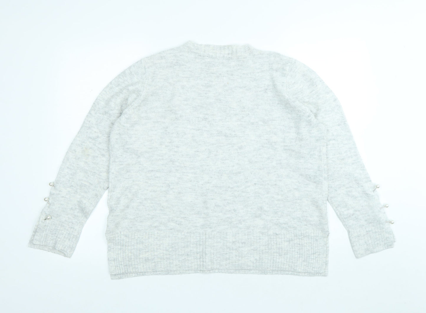 Womens UK Size 16 Dorothy Perkins Grey Pullover Jumper