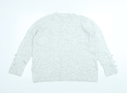 Womens UK Size 16 Dorothy Perkins Grey Pullover Jumper