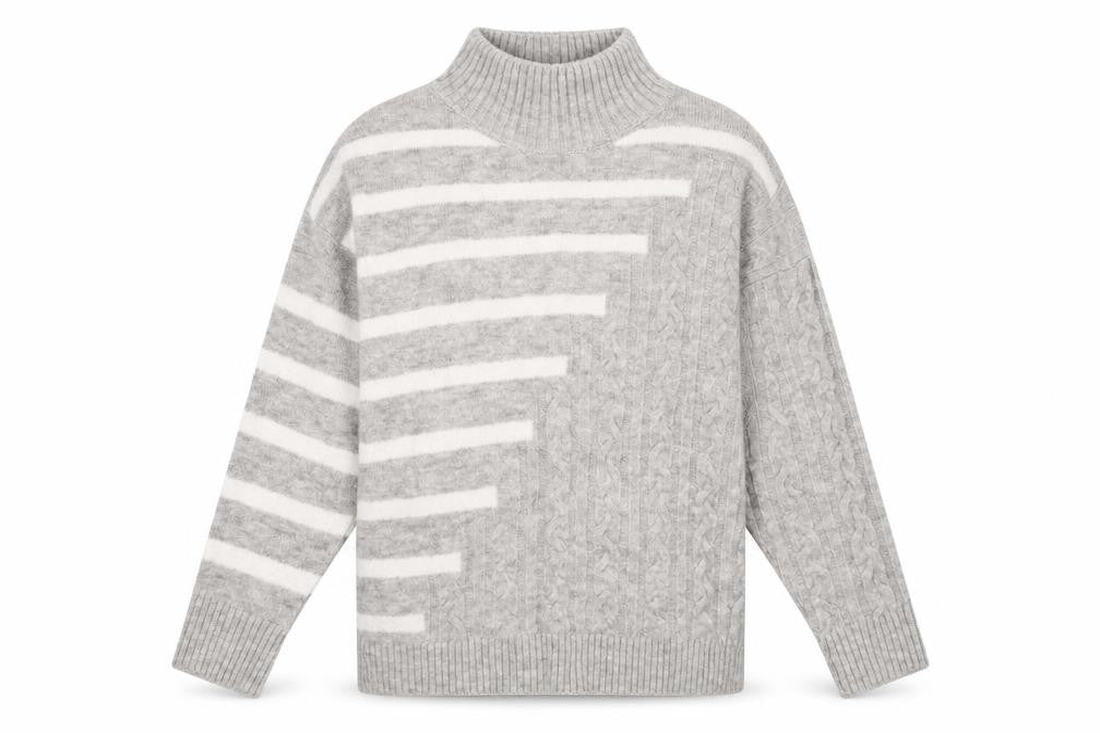 Womens UK Size S M&Co Grey Pullover Jumper