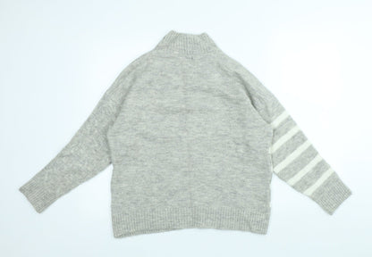 Womens UK Size S M&Co Grey Pullover Jumper