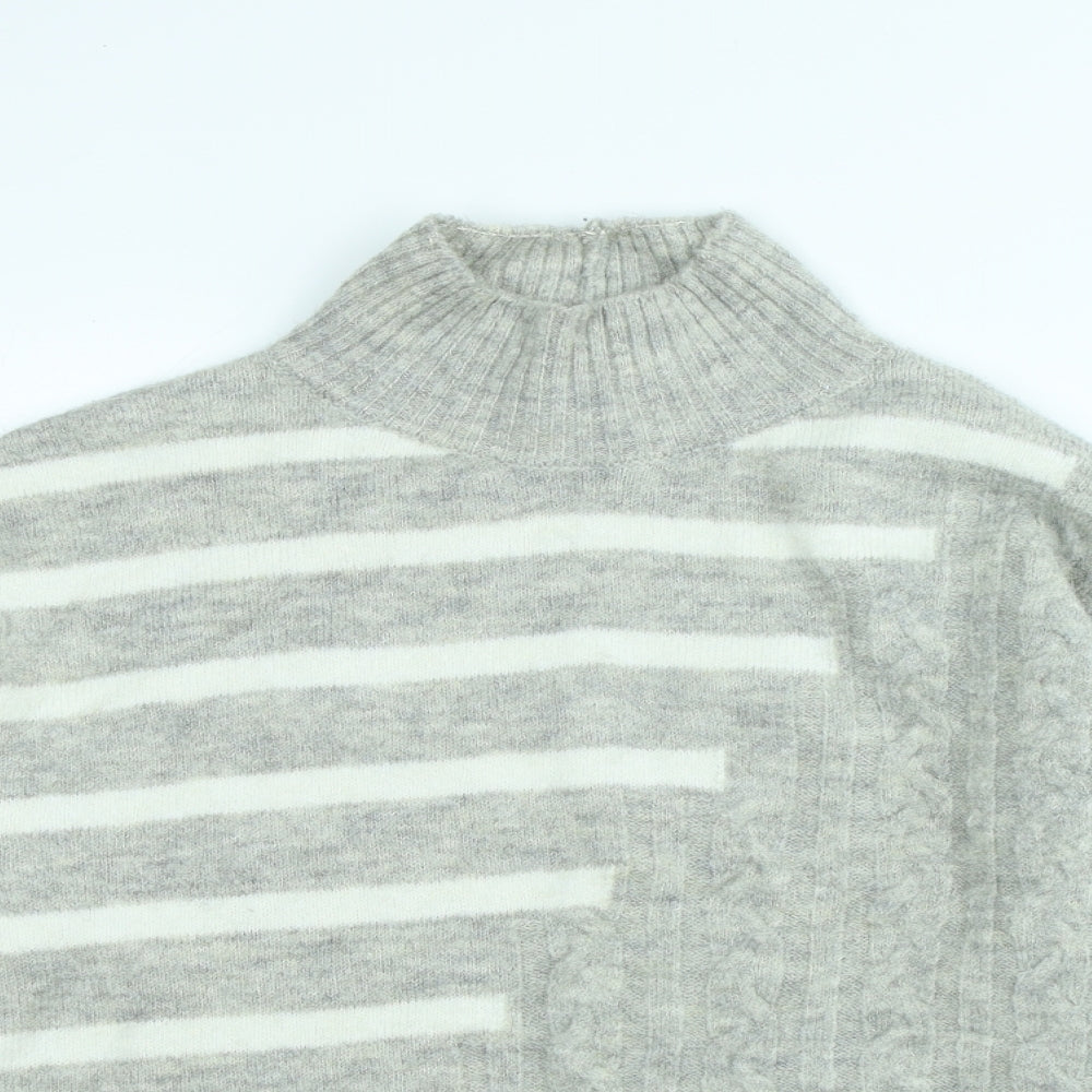 Womens UK Size S M&Co Grey Pullover Jumper