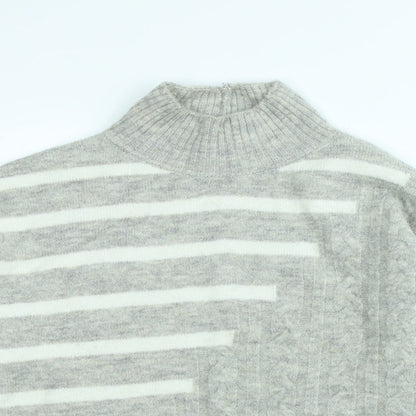 Womens UK Size S M&Co Grey Pullover Jumper
