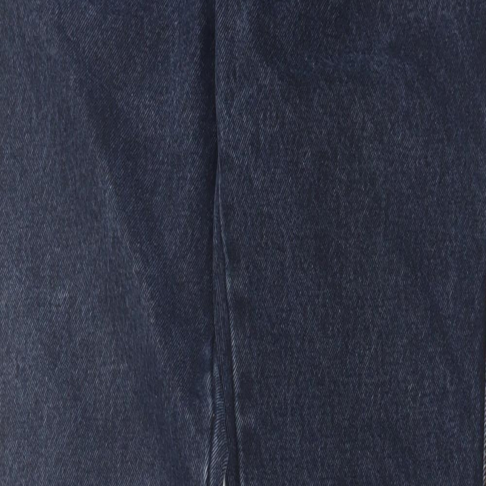 mope Mens Blue Cotton Straight Jeans Size 28 in L32 in Regular Button
