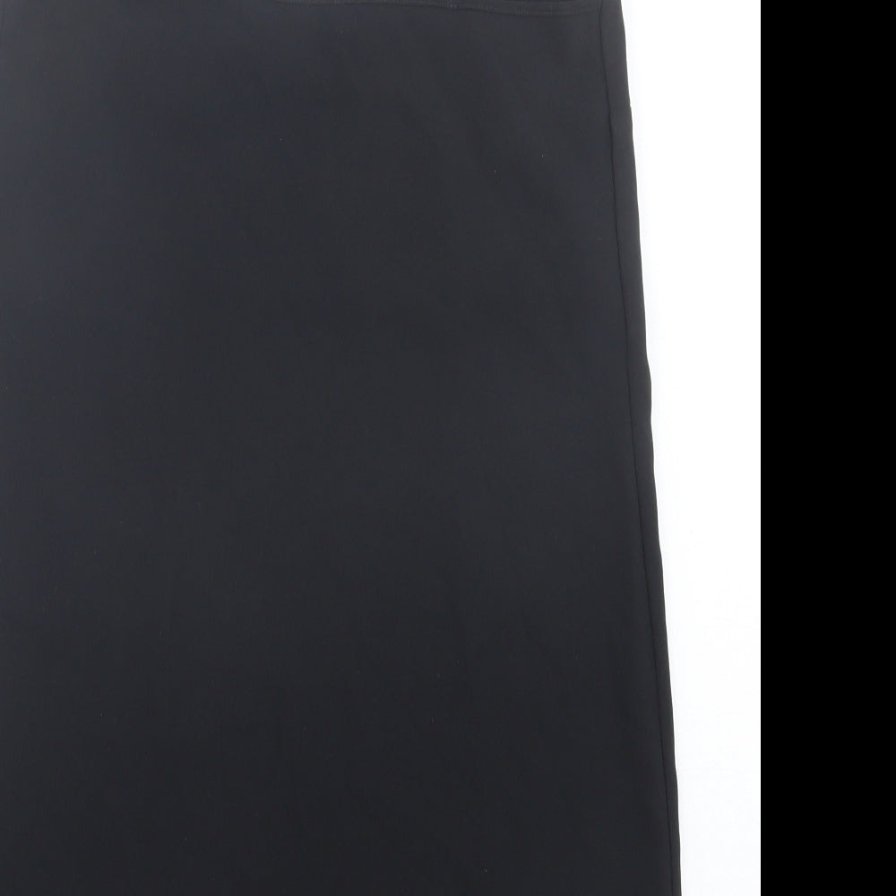 Missguided Womens Black Polyester Tank Dress Size 8 V-Neck Pullover