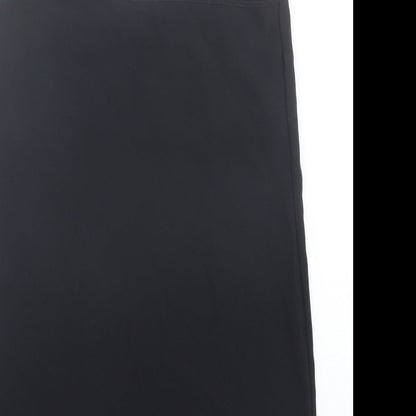 Missguided Womens Black Polyester Tank Dress Size 8 V-Neck Pullover