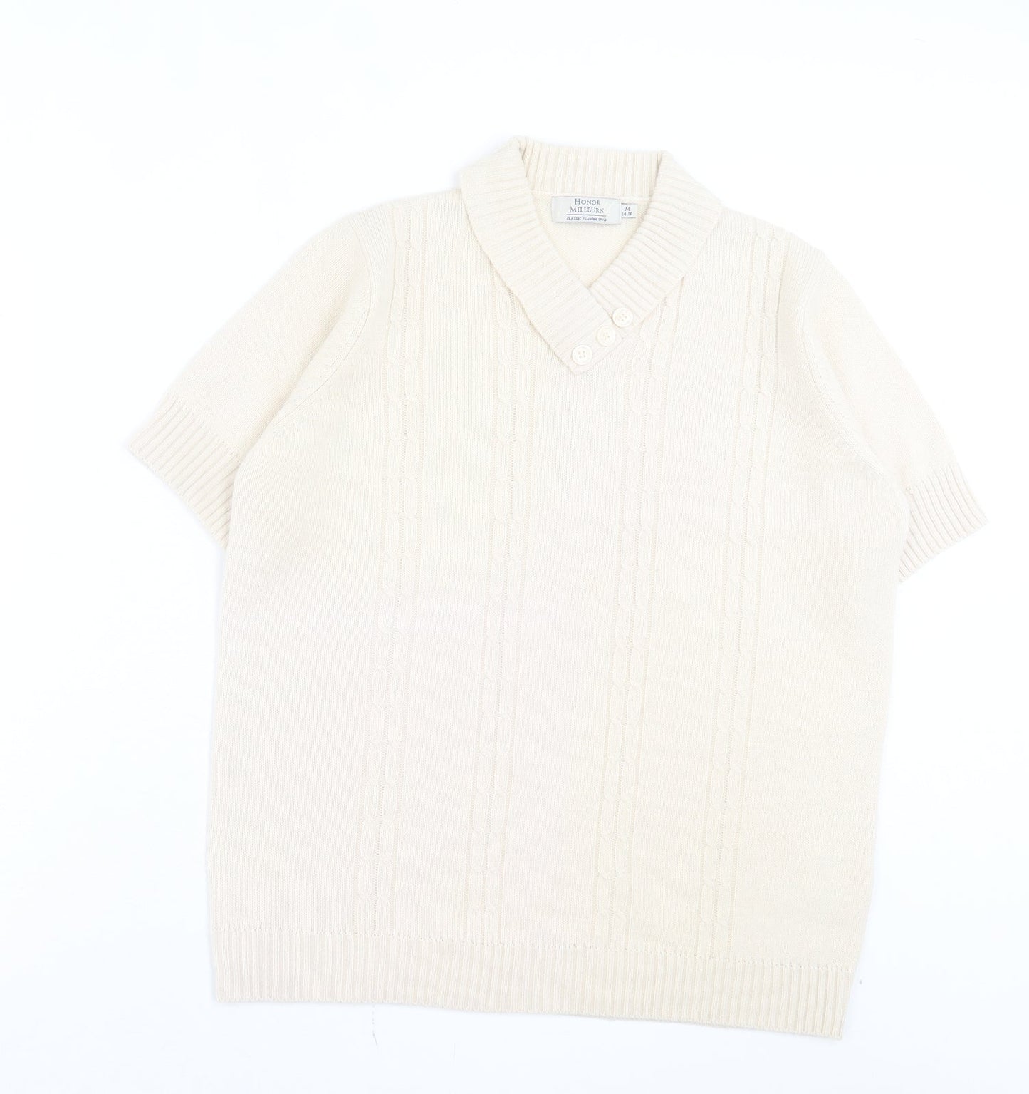 Womens UK Size M EWM Ivory Pullover Jumper