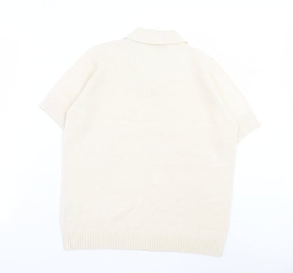 Womens UK Size M EWM Ivory Pullover Jumper