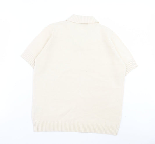 Womens UK Size M EWM Ivory Pullover Jumper