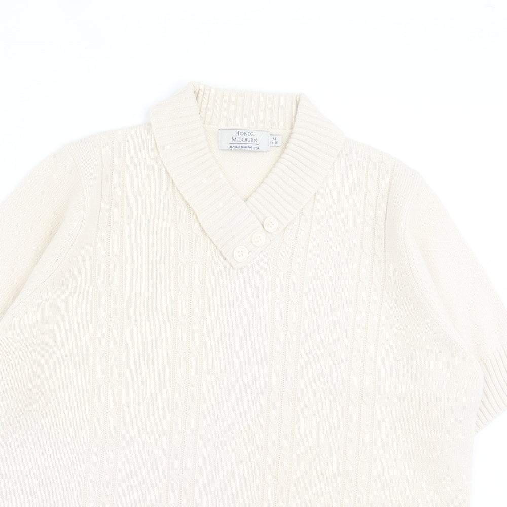 Womens UK Size M EWM Ivory Pullover Jumper