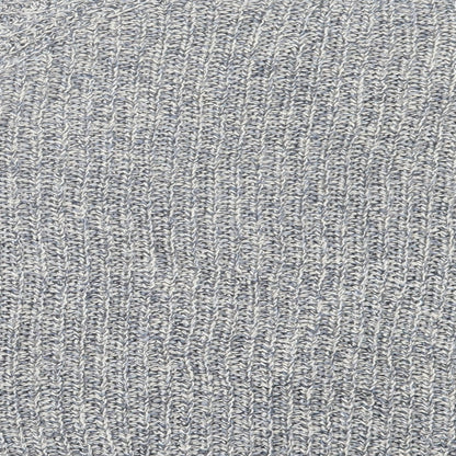 Noon Womens Blue Crew Neck Linen Pullover Jumper Size M