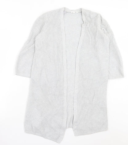 Gap Womens Grey V-Neck Cotton Cardigan Jumper Size S