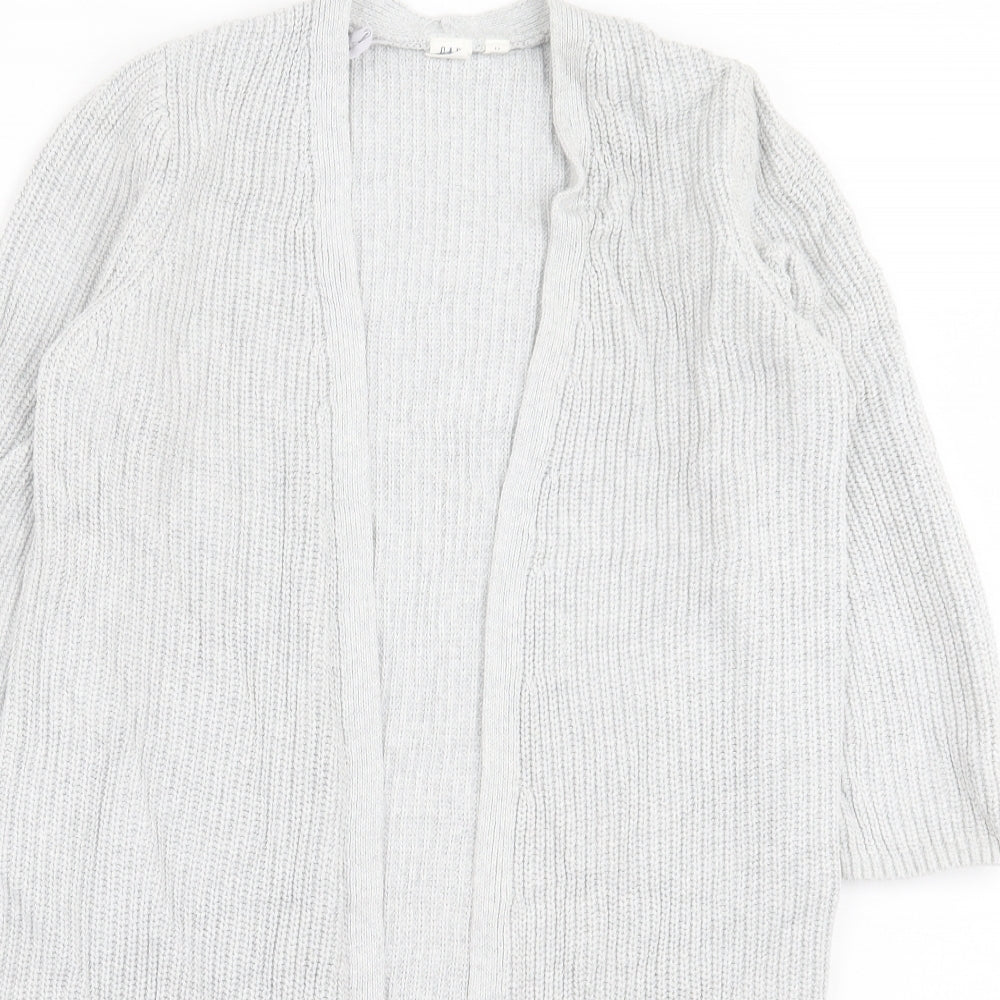 Gap Womens Grey V-Neck Cotton Cardigan Jumper Size S