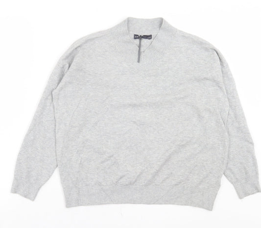 Womens UK Size M Marks and Spencer Grey Pullover Jumper