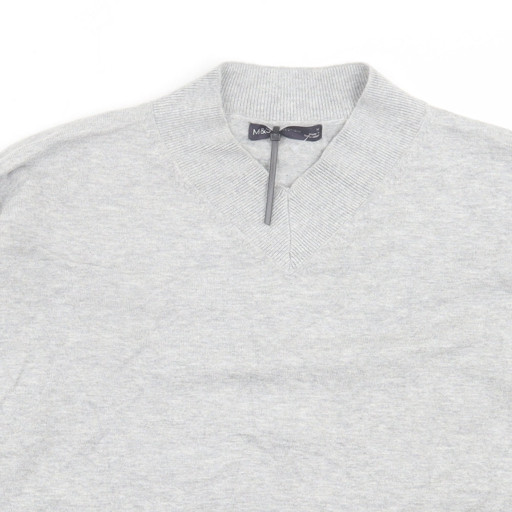 Womens UK Size M Marks and Spencer Grey Pullover Jumper