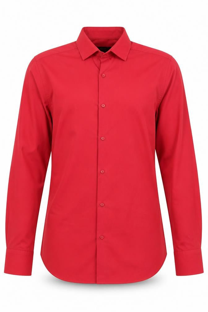 Mens UK Size M Ventuno 21 Red  Button-Up Long Sleeve Casual Shirt