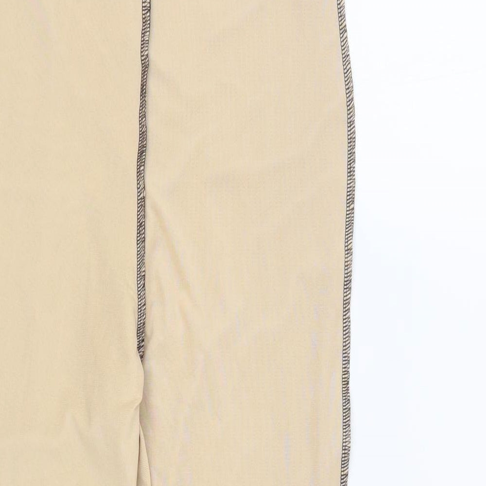 Womens UK Size 10 PRETTYLITTLETHING  Jegging Beige Leggings