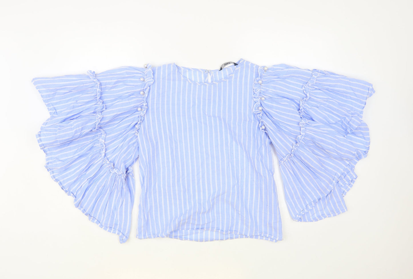 Womens UK Size 8 Only Blue Basic Blouse