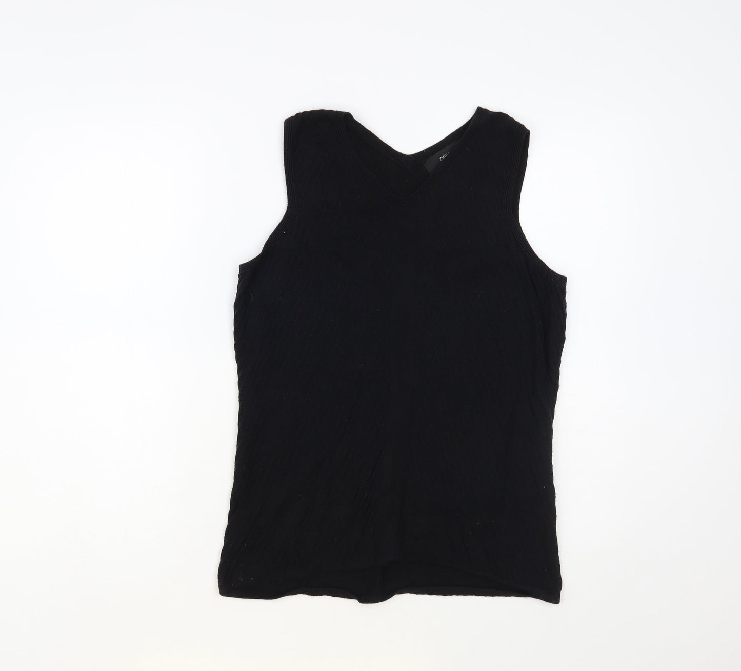 Womens UK Size 10 NEXT Black Basic Tank