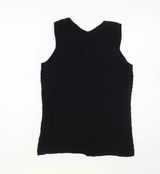 Womens UK Size 10 NEXT Black Basic Tank