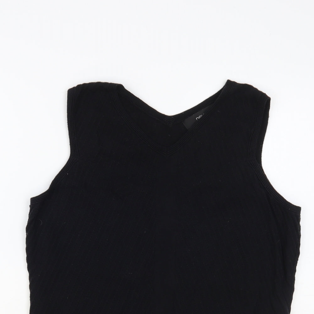 Womens UK Size 10 NEXT Black Basic Tank