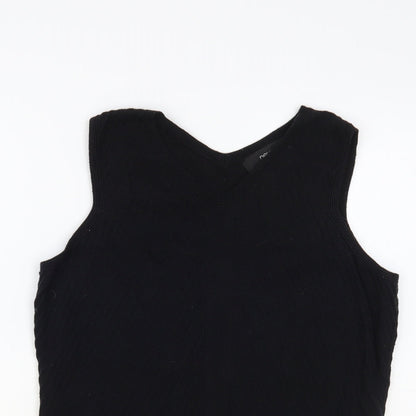 Womens UK Size 10 NEXT Black Basic Tank