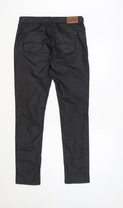Womens UK Size 29 in Jack Wills Regular Fit  Black Trousers