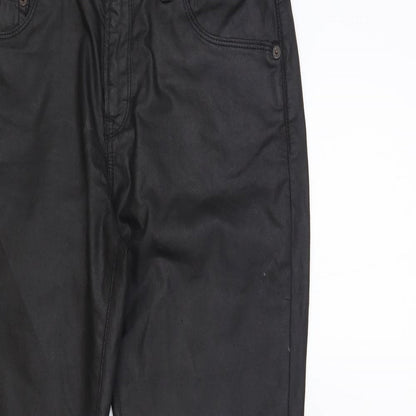 Womens UK Size 29 in Jack Wills Regular Fit  Black Trousers