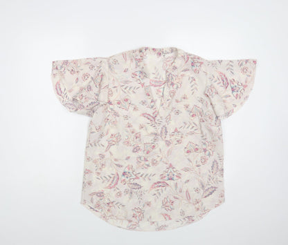 Womens UK Size M Preworn Pink Basic Blouse