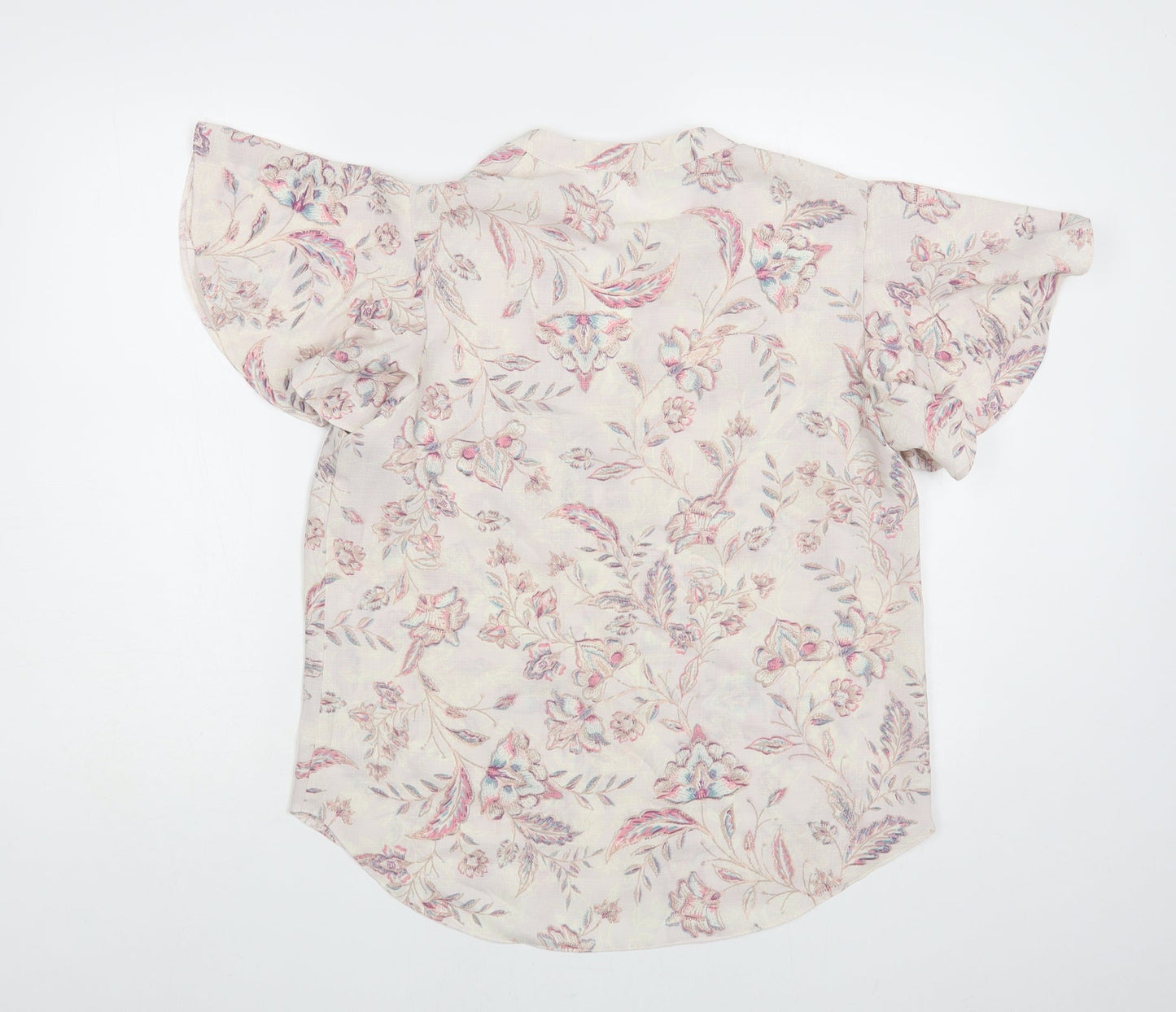 Womens UK Size M Preworn Pink Basic Blouse