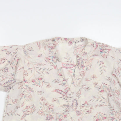 Womens UK Size M Preworn Pink Basic Blouse