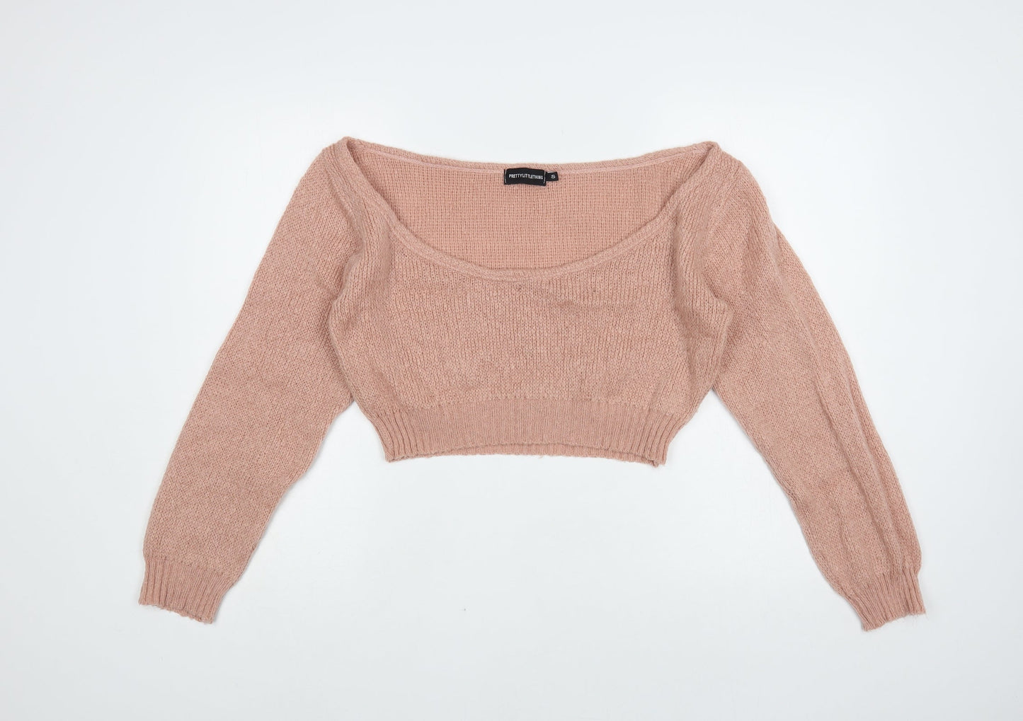 Womens UK Size S PRETTYLITTLETHING Pink Pullover Jumper