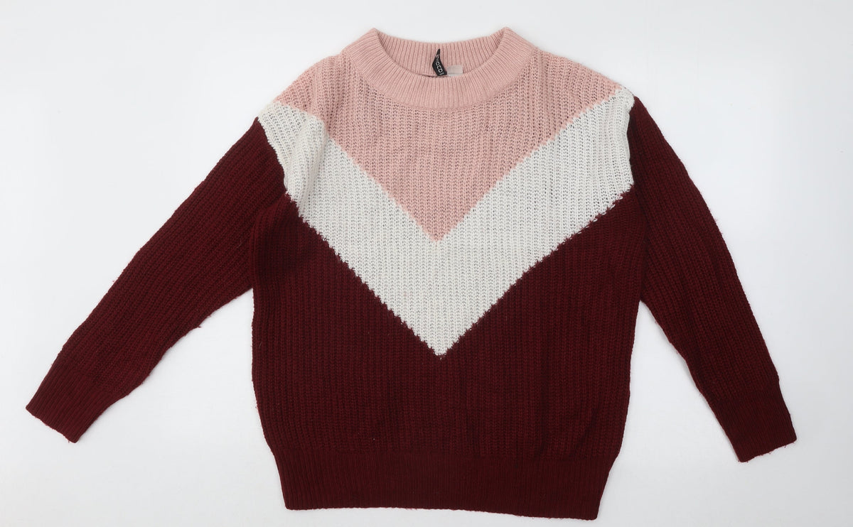 Womens UK Size S Divided by H&M Multicoloured Pullover Jumper