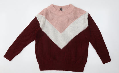 Womens UK Size S Divided by H&M Multicoloured Pullover Jumper