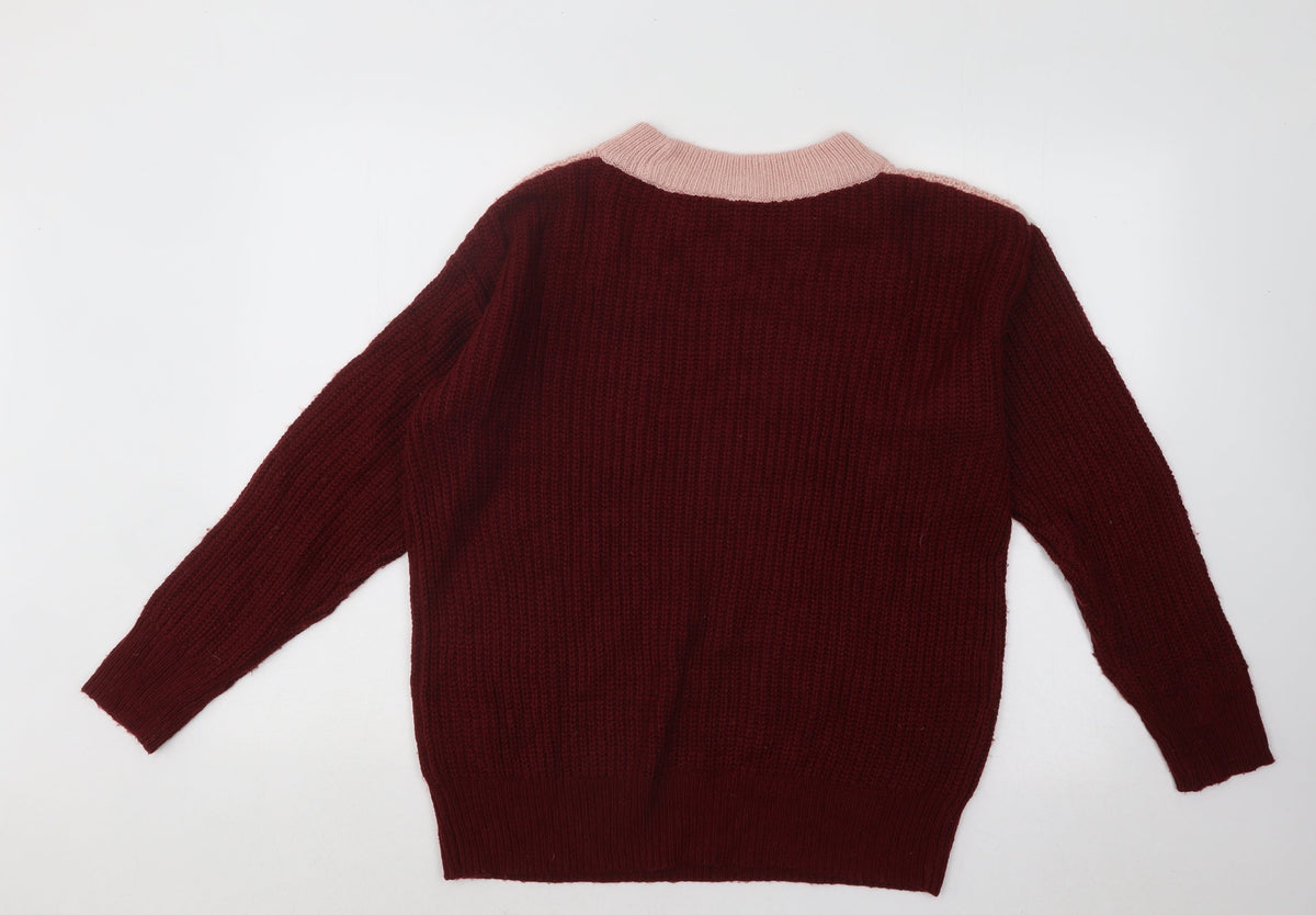 Womens UK Size S Divided by H&M Multicoloured Pullover Jumper