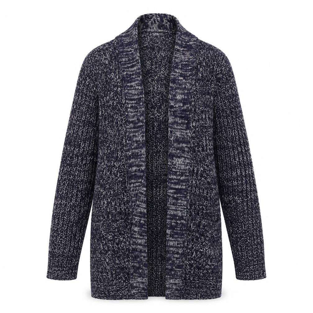 Womens UK Size S Papaya Blue Cardigan Jumper
