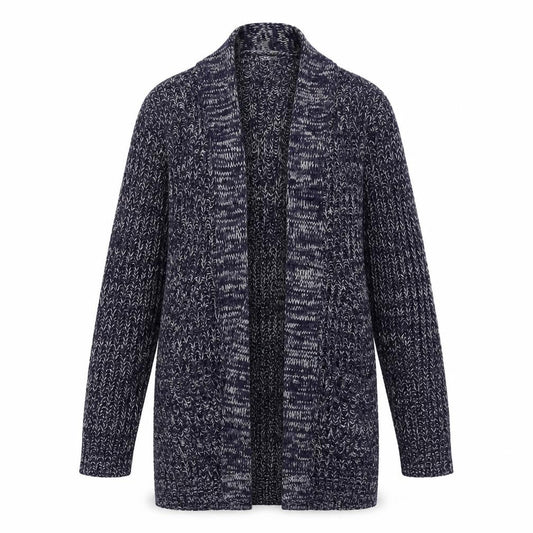 Womens UK Size S Papaya Blue Cardigan Jumper