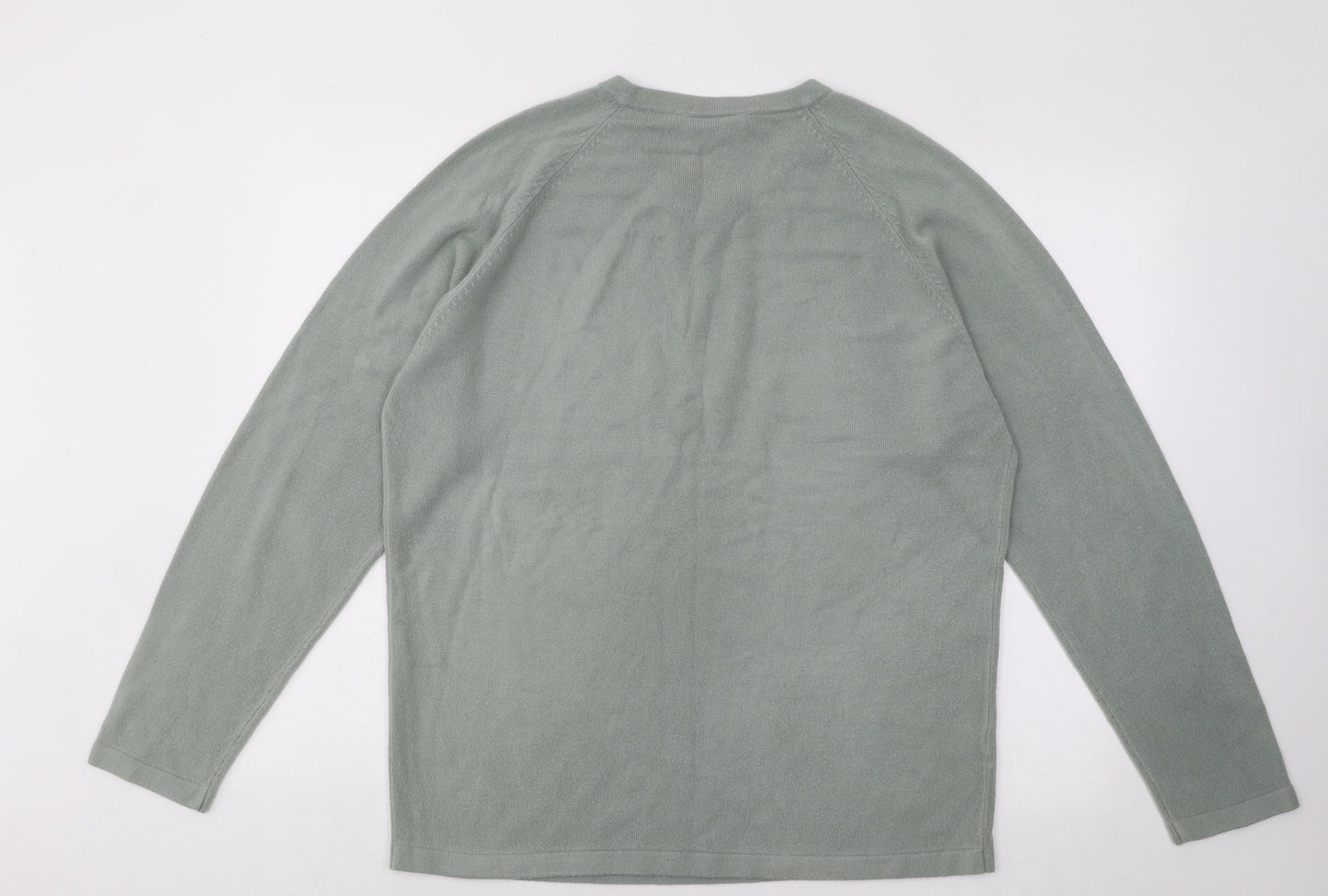 Zantos Mens Grey V-Neck Acrylic Pullover Jumper Size L