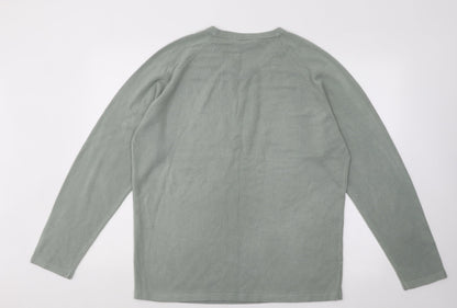 Zantos Mens Grey V-Neck Acrylic Pullover Jumper Size L