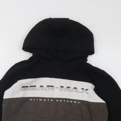 Bear-Max Boys Multicoloured Colourblock Cotton Pullover Hoodie Size L Pullover - Climate Extreme