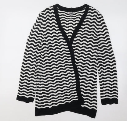 Womens UK Size 10 Damart Black Cardigan Jumper