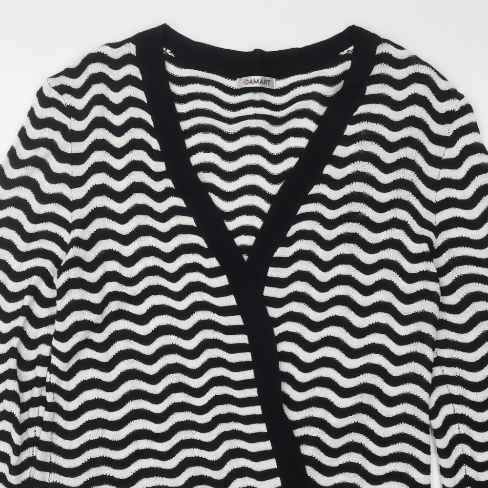Womens UK Size 10 Damart Black Cardigan Jumper