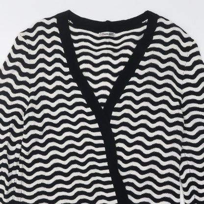 Womens UK Size 10 Damart Black Cardigan Jumper